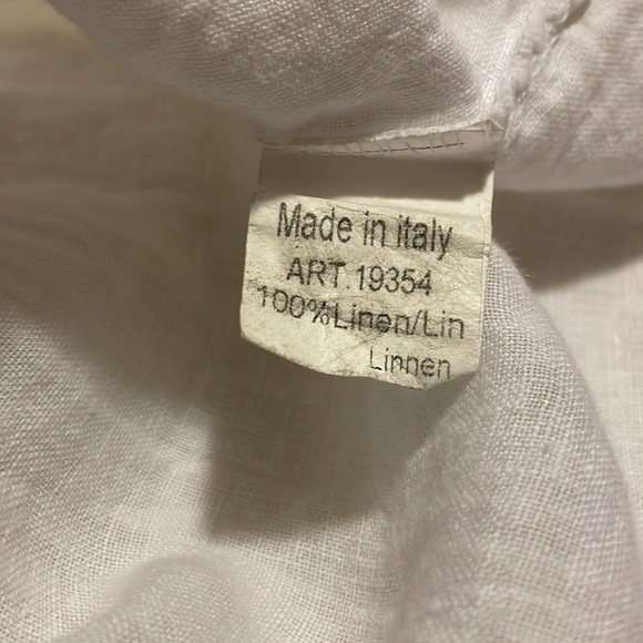 White Italian linen top - Picture 4 of 8